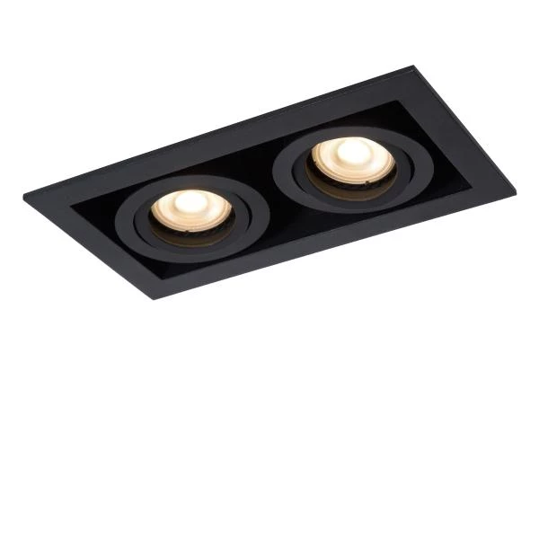 Lucide CHIMNEY - Recessed spotlight - 2xGU10 - Black - detail 3